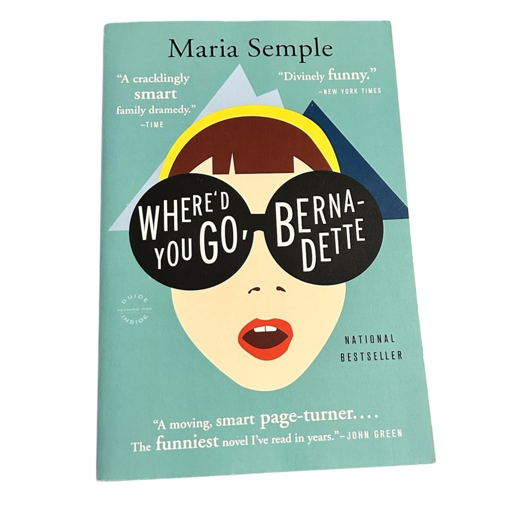 national bestseller where'd you go, bernadette paperback book by maria semple